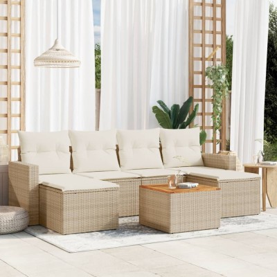Sofa set with cushions, 7...