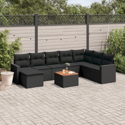 Garden set with cushions, 9...