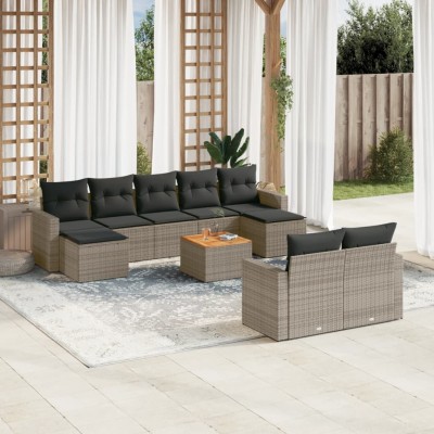 Garden set with cushions,...