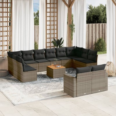 Garden set with cushions,...