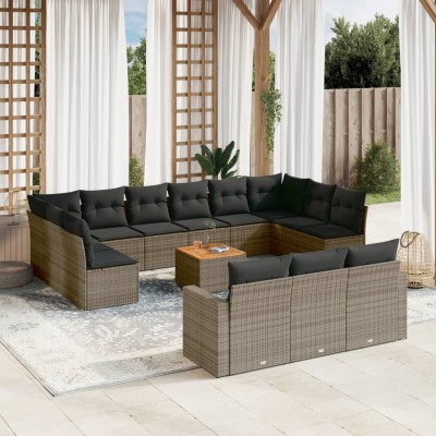 Garden set with cushions,...