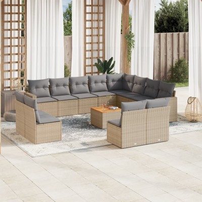 Sofa set with cushions, 13...