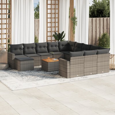 Garden set with cushions,...