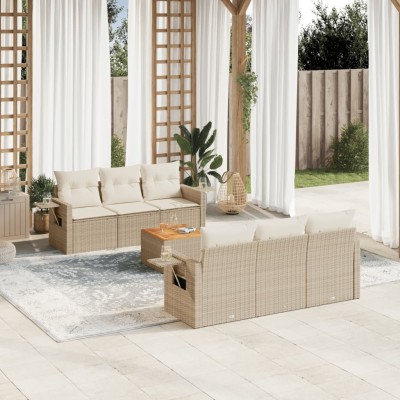 Sofa set with cushions, 7...