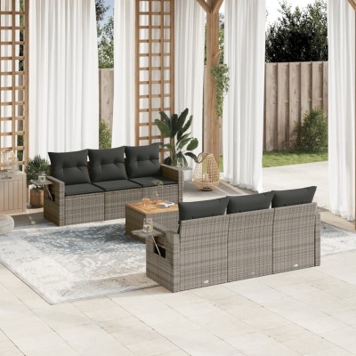 Sofa set with cushions, 7...