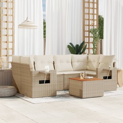 Sofa set with cushions, 7...