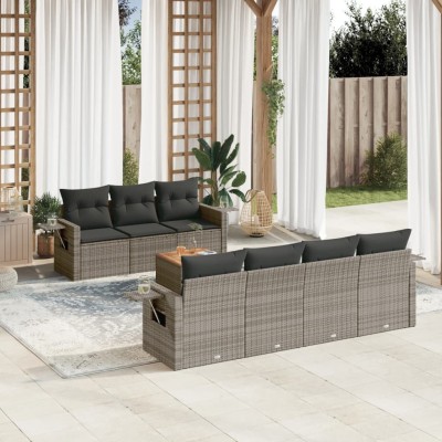 Garden set with cushions, 8...
