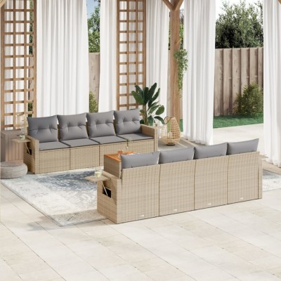 Garden set with cushions, 9...