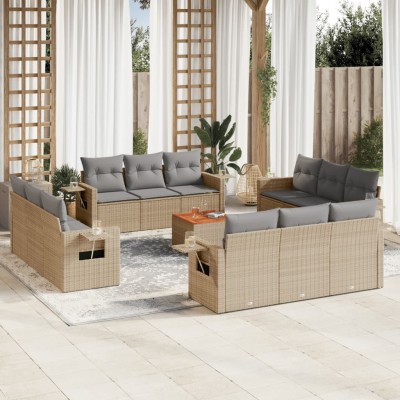 Sofa set with cushions, 13...