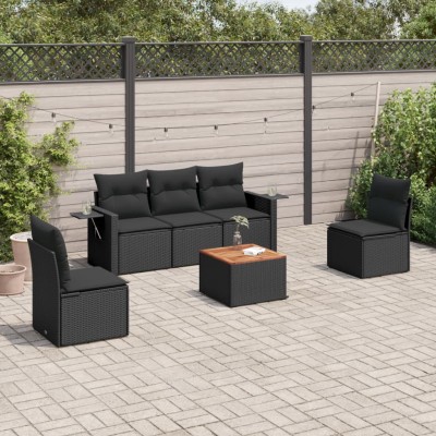 Sofa set with cushions, 6...