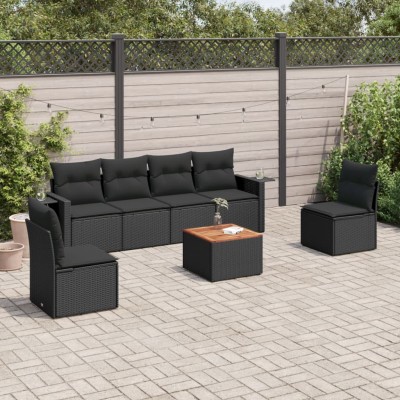 Sofa set with cushions, 7...
