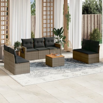Garden set with cushions, 8...