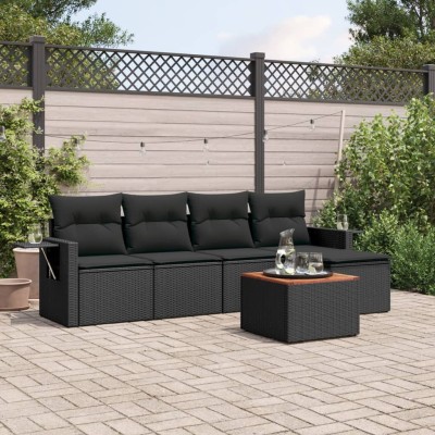 Sofa set with cushions, 6...
