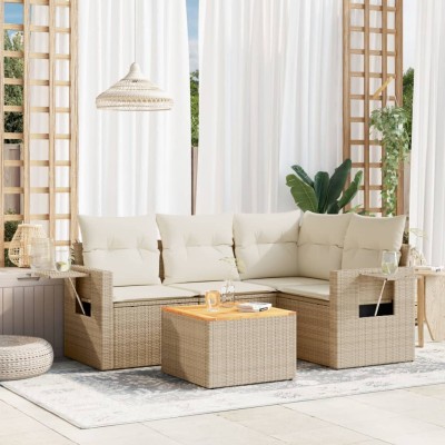 Sofa set with cushions, 5...