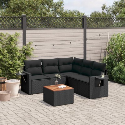 Sofa set with cushions, 6...