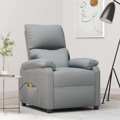 Massage chair, light gray,...