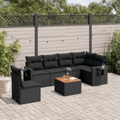 Sofa set with cushions, 7...