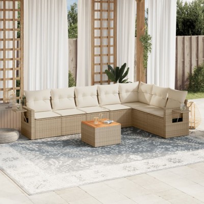 Sofa set with cushions, 8...