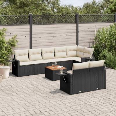 Garden set with cushions, 9...