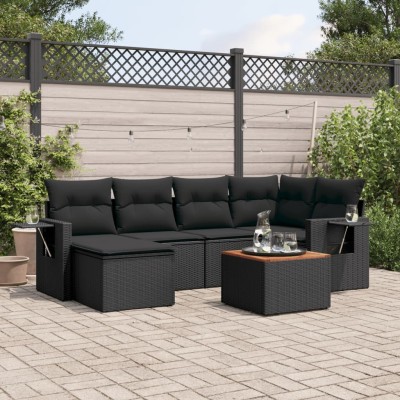 Sofa set with cushions, 7...