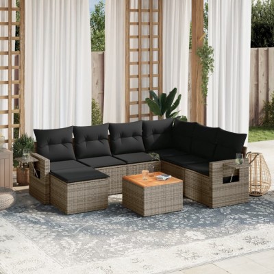 Garden set with cushions, 8...