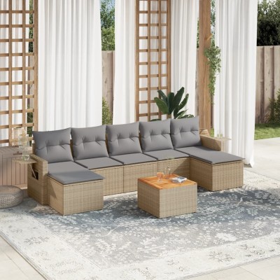 Sofa set with cushions, 8...