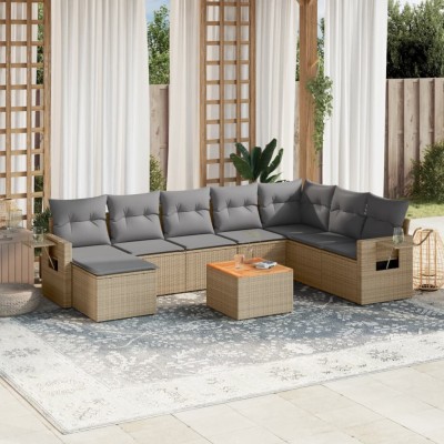 Garden set with cushions, 9...