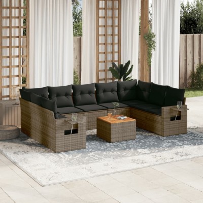 Garden set with cushions,...