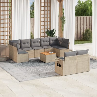 Sofa set with cushions, 10...