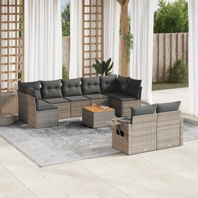 Garden set with cushions,...
