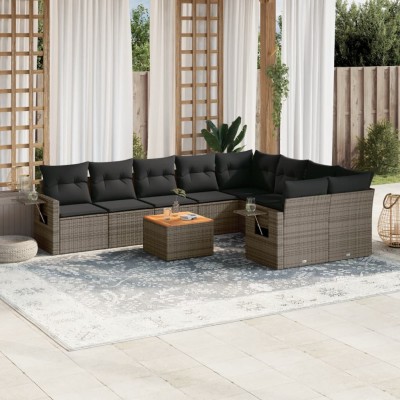 Garden set with cushions,...