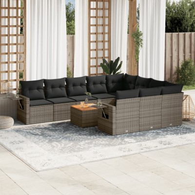 Garden set with cushions,...