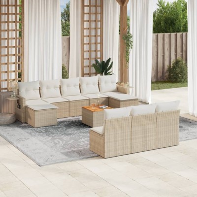 Garden set with cushions,...