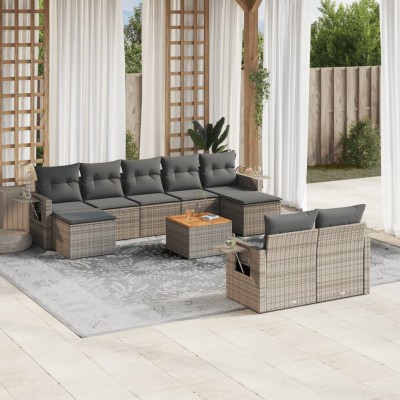 Garden set with cushions,...