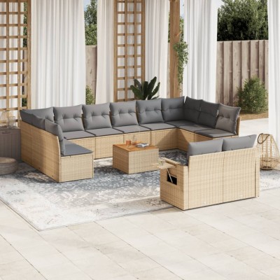 Sofa set with cushions, 13...