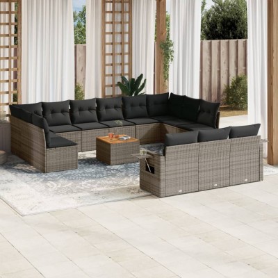 Garden set with cushions,...