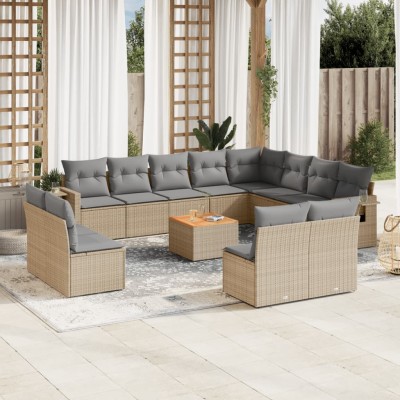 Sofa set with cushions, 13...