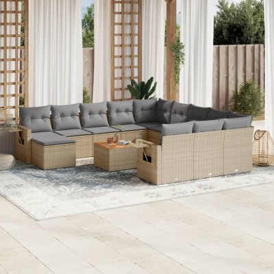 Sofa set with cushions, 13...