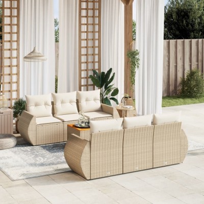 Sofa set with cushions, 7...