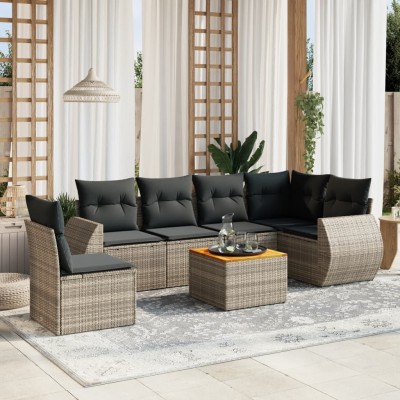 Sofa set with cushions, 7...
