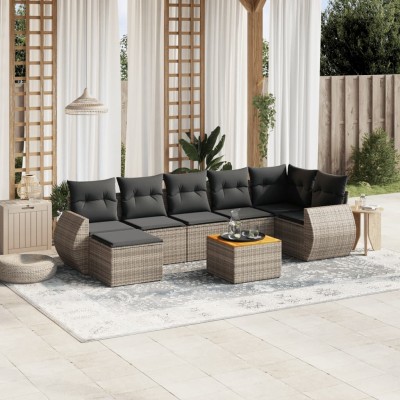 Garden set with cushions, 8...