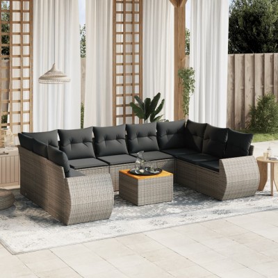 Garden set with cushions,...