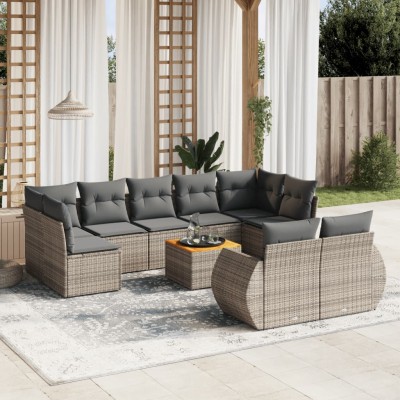 Garden set with cushions,...