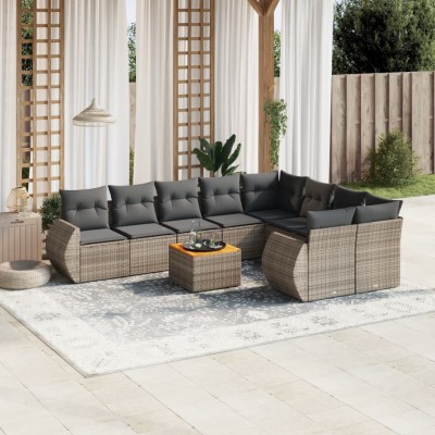 Garden set with cushions,...
