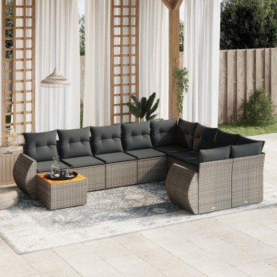 Garden set with cushions,...