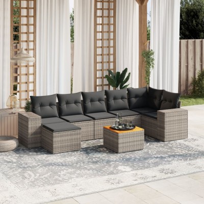 Garden set with cushions, 8...