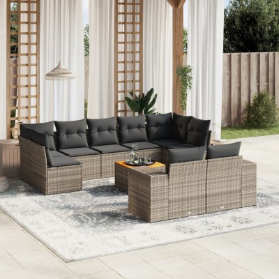 Garden set with cushions,...
