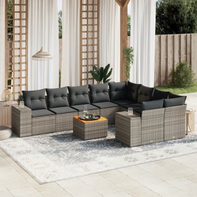 Garden set with cushions,...
