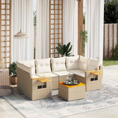 Sofa set with cushions, 7...