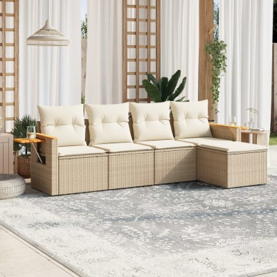 Sofa set with cushions, 5...